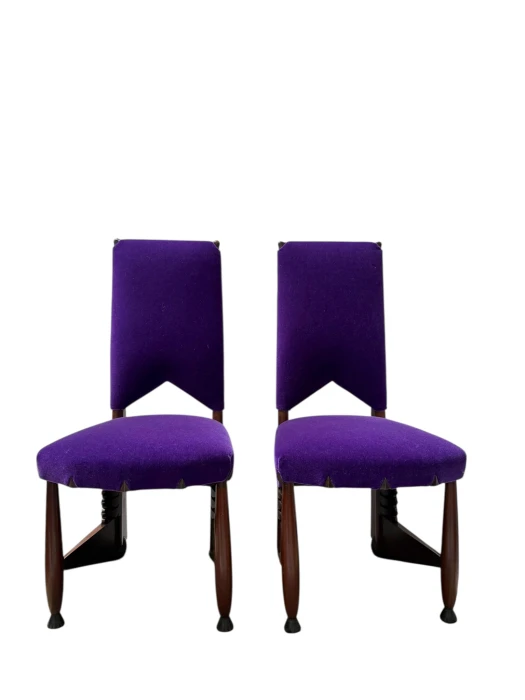 Pair of Amsterdamse School Chairs by Michel De Klerk for 't Woonhuys, 1916